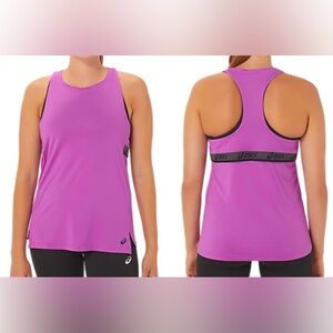 Asics Women’s fit Sana tank top t-shirts activewear‎ top racerback purple 2XL